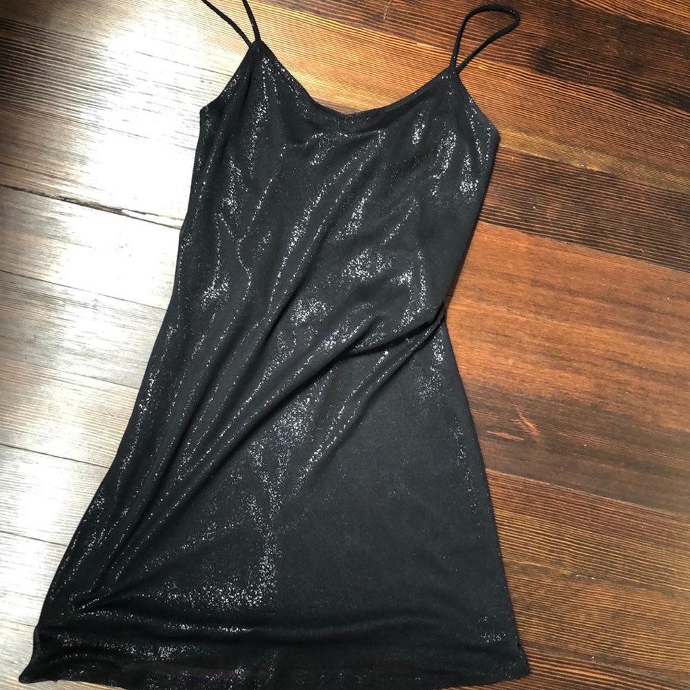 Vintage black Stardust mini dress